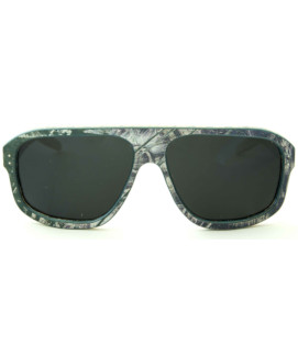 5-0 White Purple Blue Recycled Skateboard Glasses Front (Thumbnail)