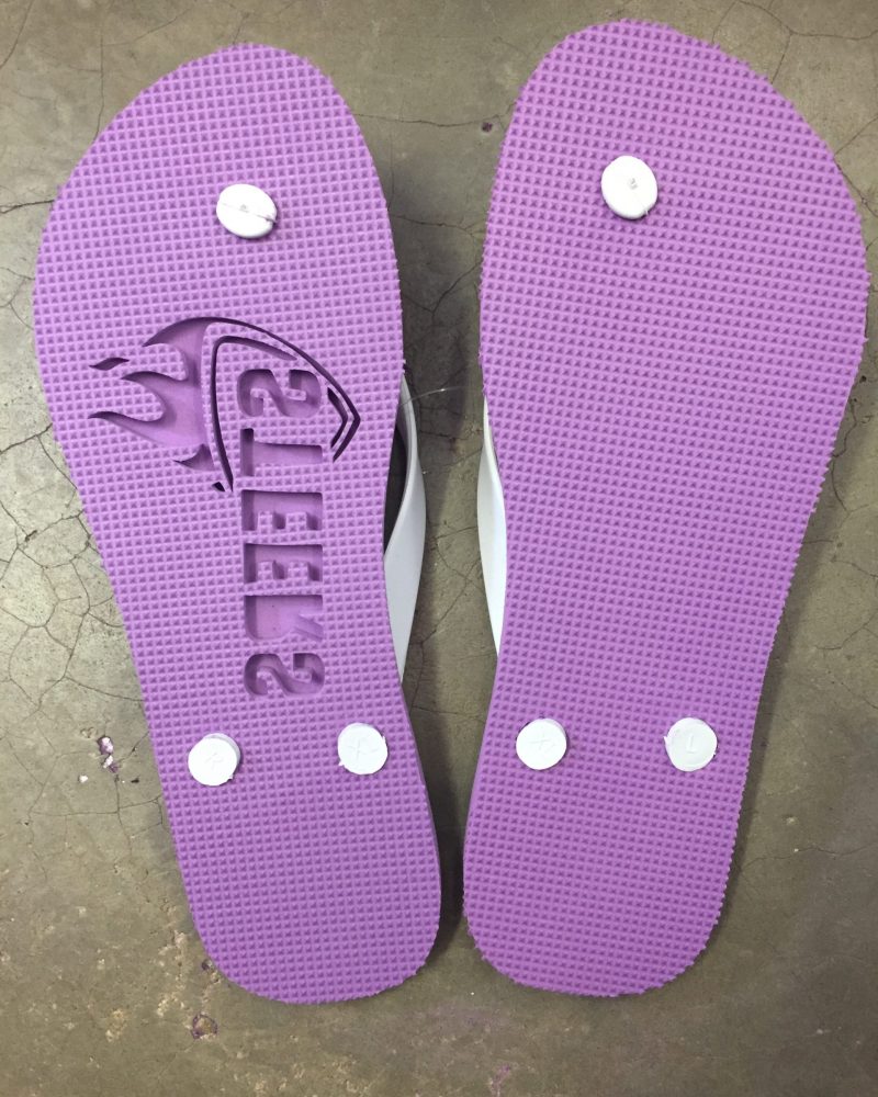 Flip-Flops with One Sand Imprint