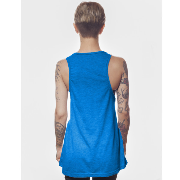 Ladies' Longline Stringer Vest Back (Blue Jerry)