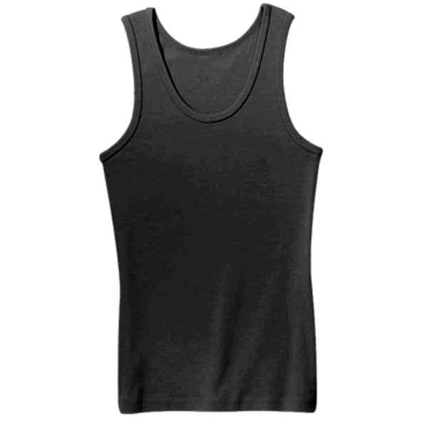 Ladies' Stringer Vest Front (Black)