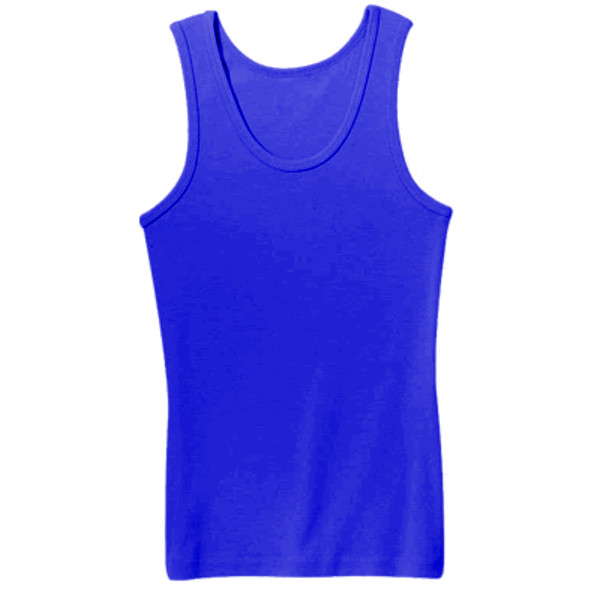 Ladies' Stringer Vest Front (Royal Blue)