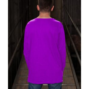 Men's Longline T-Shirt With Size Zip - Long Sleeve - Son of a Stitch