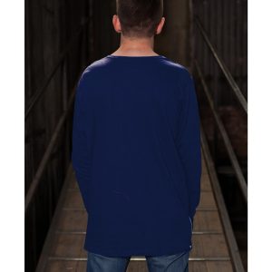 Men's Longline T-Shirt With Size Zip - Long Sleeve - Son of a Stitch
