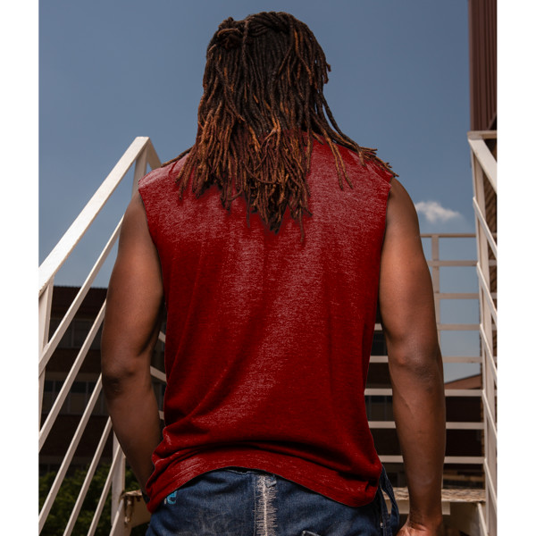 Men's Muscle Tee Back (Burgundy)
