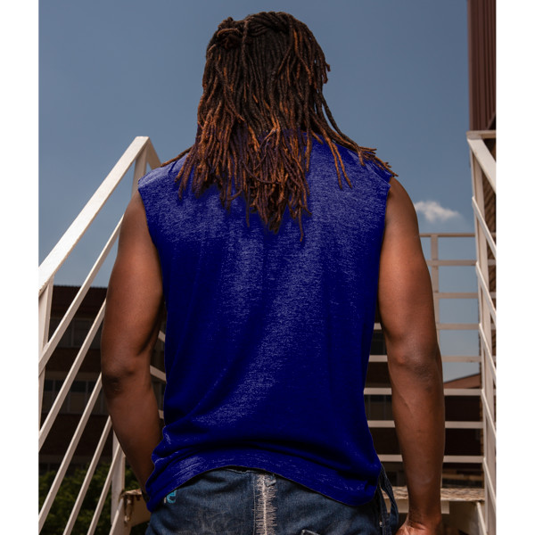 Men's Muscle Tee Back (Navy)
