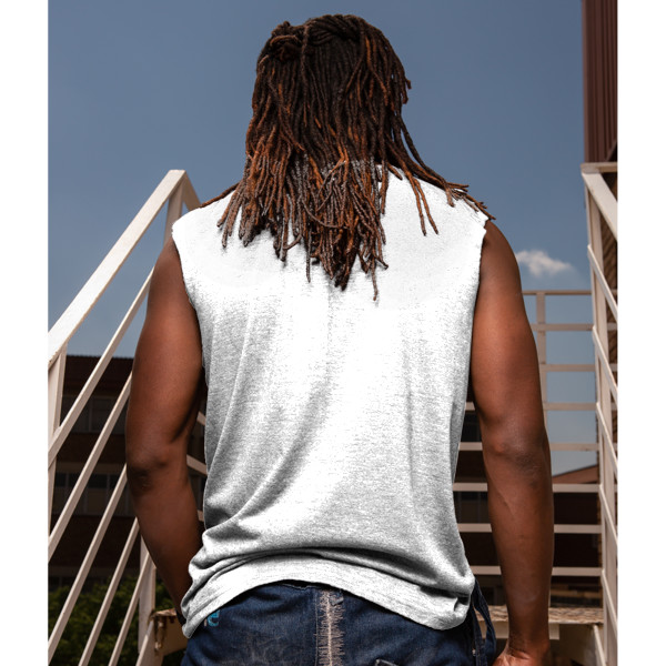 Men's Muscle Tee Back (White)
