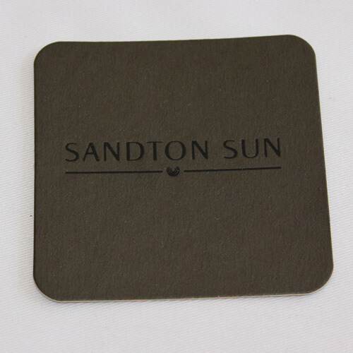 Foil-Stamped Drink Coasters