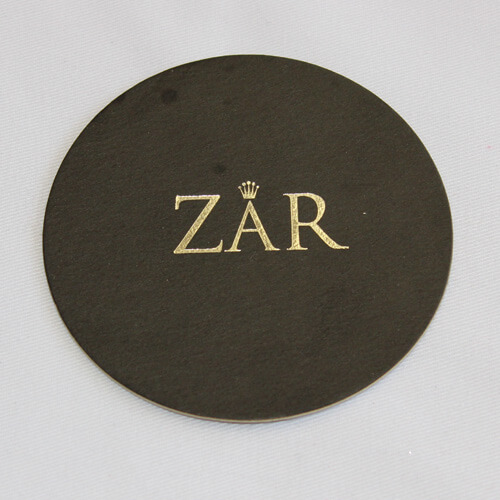 Foil-Stamped Drink Coasters