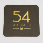 Foil-Stamped Drink Coasters