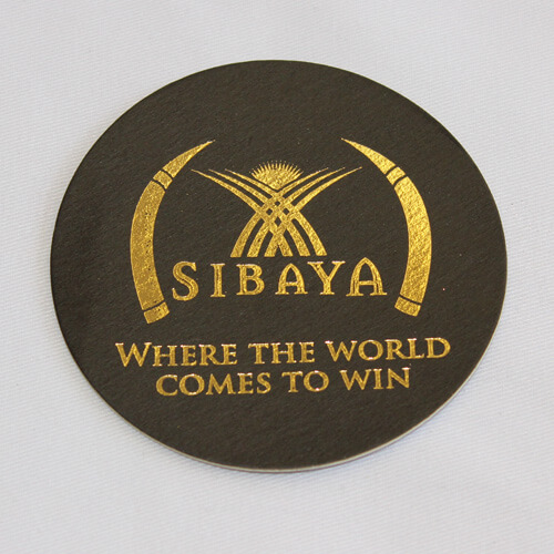 Foil-Stamped Drink Coasters