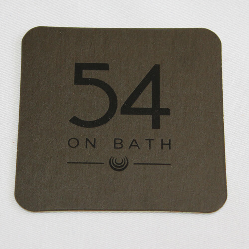 Foil-Stamped Drink Coasters